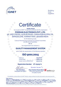 ISO 9001 2015 Certification