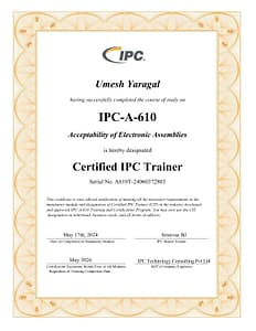 IPC Trainer Certificate