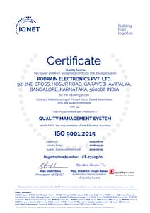ISO 9001 2015 Certification
